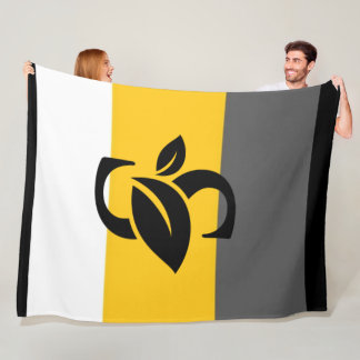 Manta Polar Funda de flote del logotipo de banda negra y multi