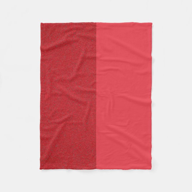 Manta Polar Funda de gasa de Personalizado rojo de tomate de d (Anverso)
