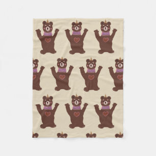 Manta Polar Funda de grifo de oso marrón