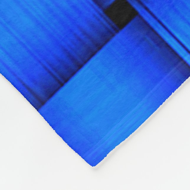 Manta Polar Funda de la cinta azul de cobalto (Esquina)