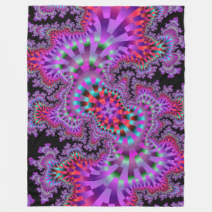 Manta Polar Funda de la Fleece Purple Nightmare
