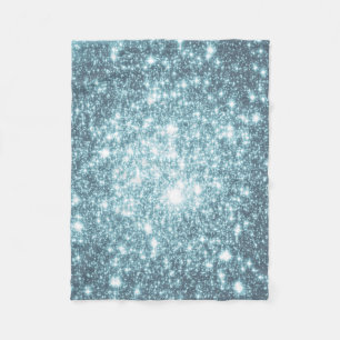 Manta Polar Funda de la Fleece Stars verde azulada