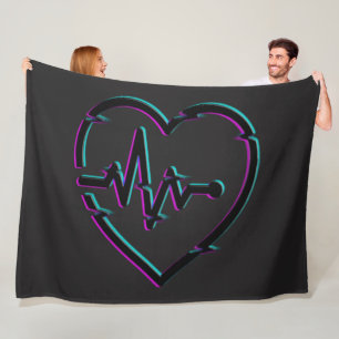Manta Polar Funda de la flota de control del corazón, todos lo