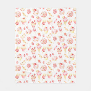 Manta Polar Funda de la flota del patrón de golosinas rosadas