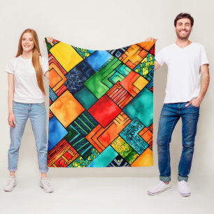Manta Polar Funda de la flota del patrón de Kwanzaa