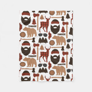 Manta Polar Funda de la flota del patrón de lumberjack