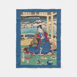 Manta Polar Funda de lana de personalizado de arte japonés