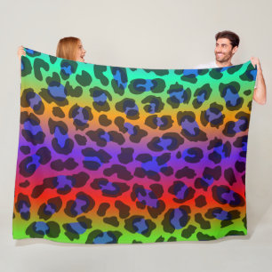 Manta Polar Funda de lazo Rainbow Splash 60x80