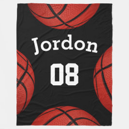 Manta Polar Funda de nombre personalizado del equipo deportivo