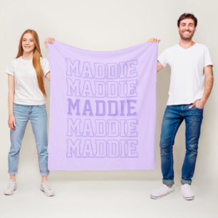 Manta Polar Funda de nombre púrpura de moda