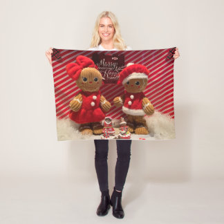 Manta Polar Funda de pan de jengibre