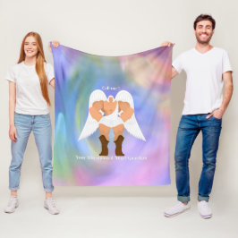 Manta Polar Funda de pulpa de niños arcoíris de Mighan Guardia