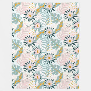 Manta Polar Funda de pulpa de patrón floral