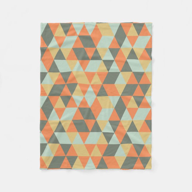 Manta Polar Funda de pulpa geométrica (Anverso)