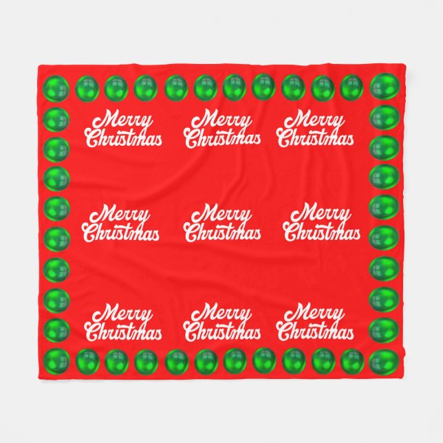 Manta Polar Funda de regalo de Navidad (Frente (Horizontal))