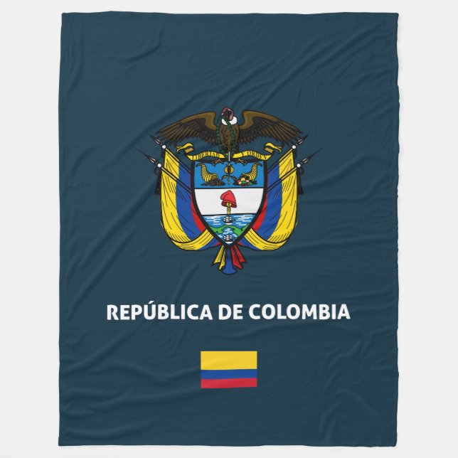 Manta Polar Funda de teléfono pasaporte de Colombia (Anverso)