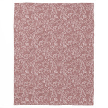 Funda del Sherpa Floral Rosa Rubor