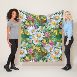 Manta Polar Funda estética de pulpa floral