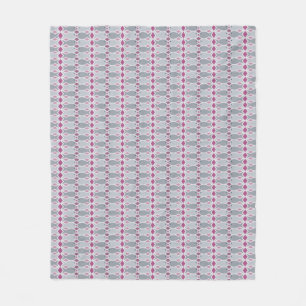 Manta Polar Funda Fleece Fish Gray and Pink Pattern