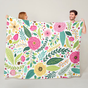 Manta Polar Funda Floral Melody 60x80 Fleece