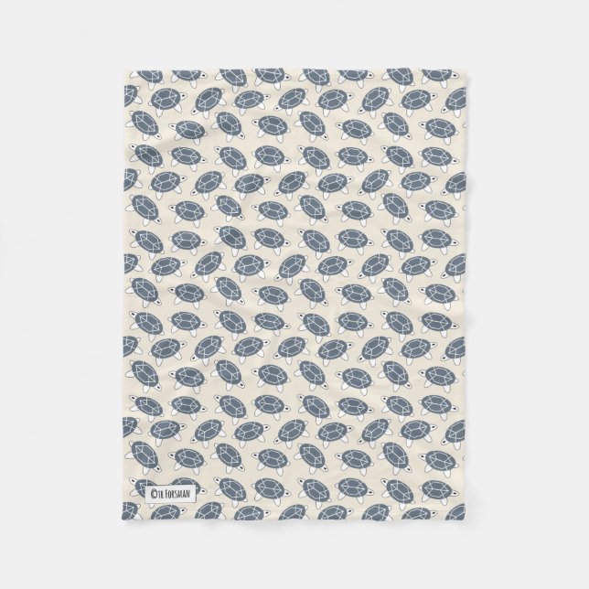 Manta Polar Funda geométrica TURTLE (Anverso)