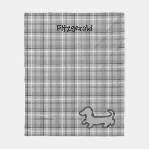 Manta Polar Funda gris de plástico de Dachshund Fleece