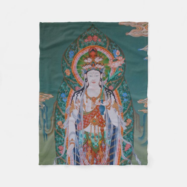 Manta Polar Funda japonesa Avalokiteshvara Fleece (Anverso)