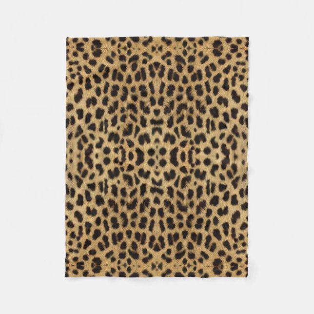 Manta Polar Funda Leopard Print Fleece (Anverso)