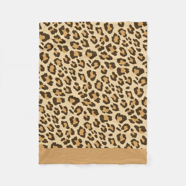 Manta Polar Funda Leopard Print Fleece (Anverso)