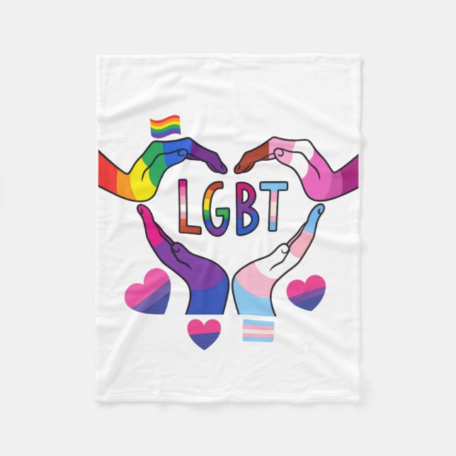 Manta Polar Funda LGBT Fleece (Anverso)