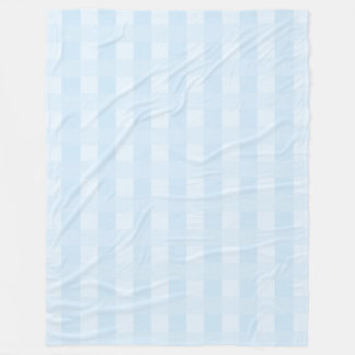 Manta Polar Funda ligera azul de Gingham Plaid Pattern
