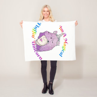 Manta Polar Funda mágica para unicornio, pequeña