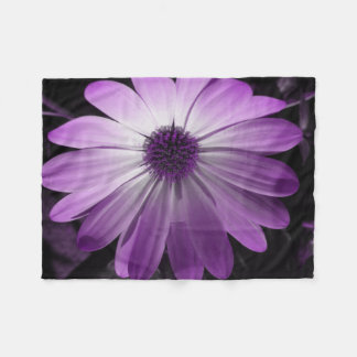 Manta Polar Funda morada de flor de margarita