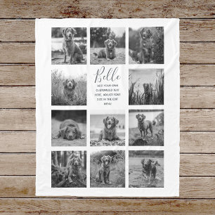 Manta Polar Funda personalizada de 11 Collages de fotos para l