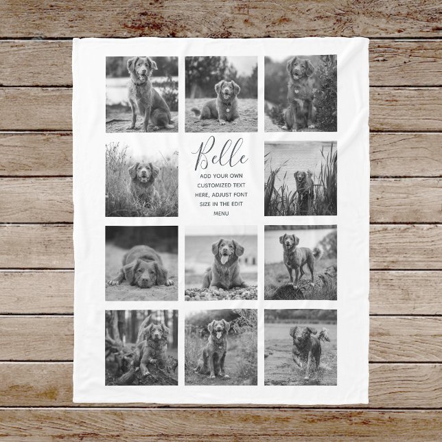 Manta Polar Funda personalizada de 11 Collages de fotos para l (Subido por el creador)