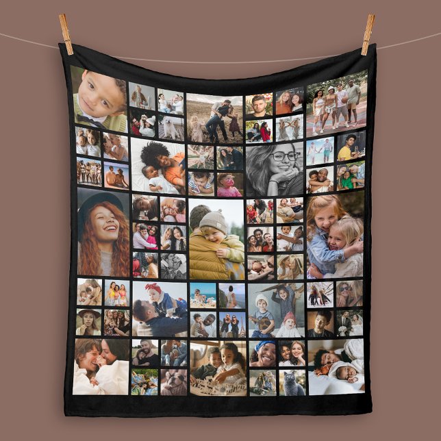 Manta Polar Funda personalizada de 65 Collages de fotos (Subido por el creador)
