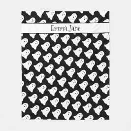 Manta Polar Funda personalizada de Fleece Ghost Halloween
