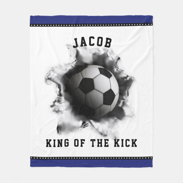 Manta Polar Funda personalizada de pulga para jugador de fútbo (Anverso)