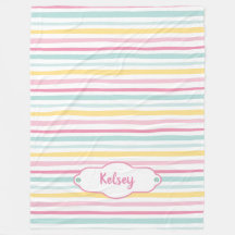 Funda personalizada de rayas de color Chica