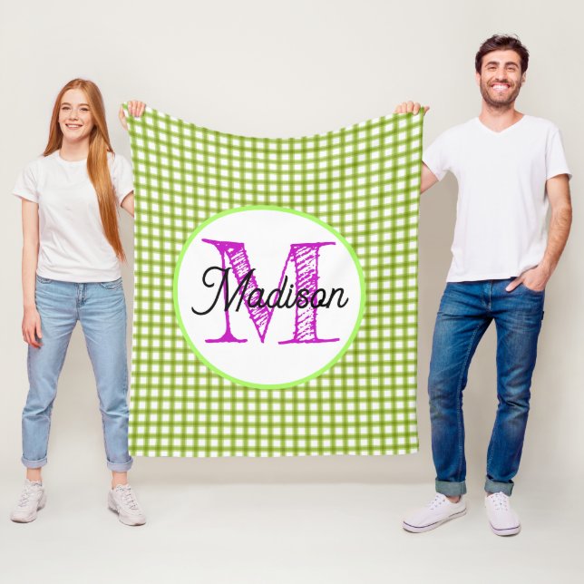 Manta Polar Funda personalizada monogramada de pulpa (In situ)