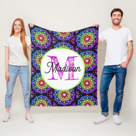 Manta Polar Funda personalizada monogramada de pulpa