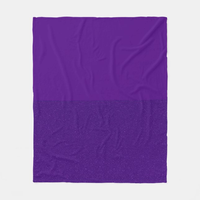 Manta Polar Funda personalizado de dos tonos morado de la flet (Anverso)