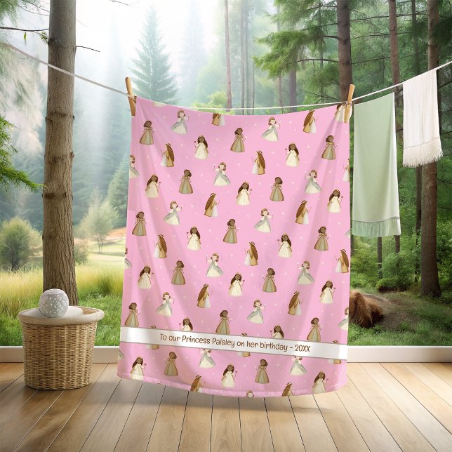 Manta Polar Funda Princesa con nombre o mensaje (Subido por el creador)