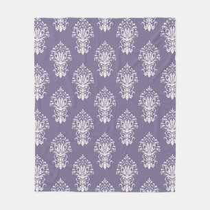 Manta Polar Funda Purple Damask Fleece