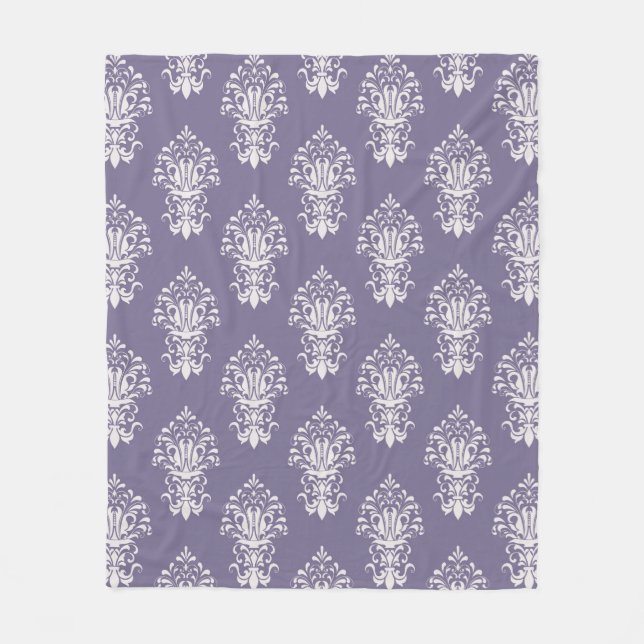 Manta Polar Funda Purple Damask Fleece (Anverso)