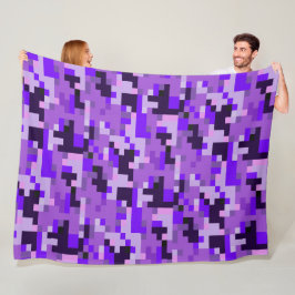 Manta Polar Funda Purple Digital Camouflage Fleece