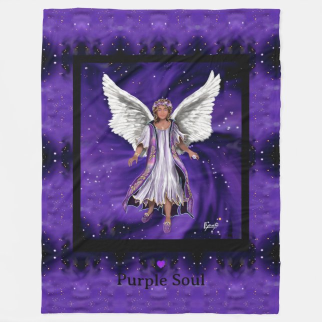 Manta Polar Funda Purple Soul Fleece (Anverso)