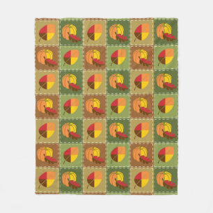 Manta Polar Funda Quilt Fleece en otoño