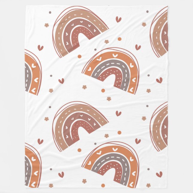 Manta Polar Funda Rainbow Luv 60x80 (Anverso)