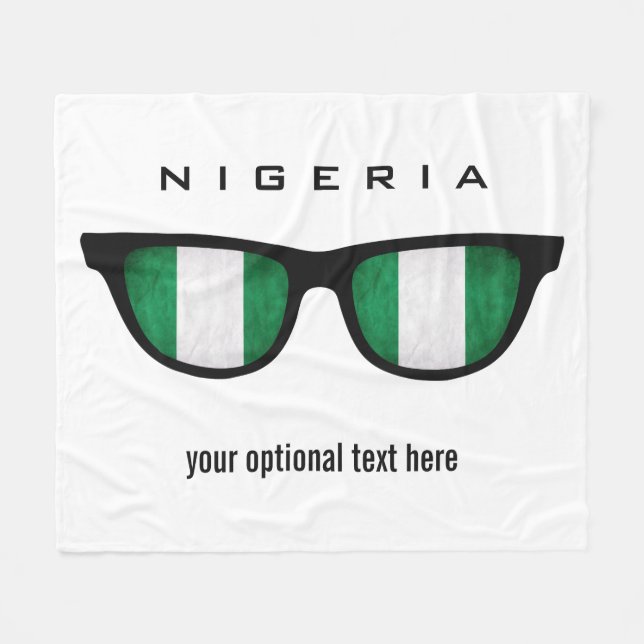 Manta Polar Fundas de personalizado de Nigeriana Shades (Frente (Horizontal))